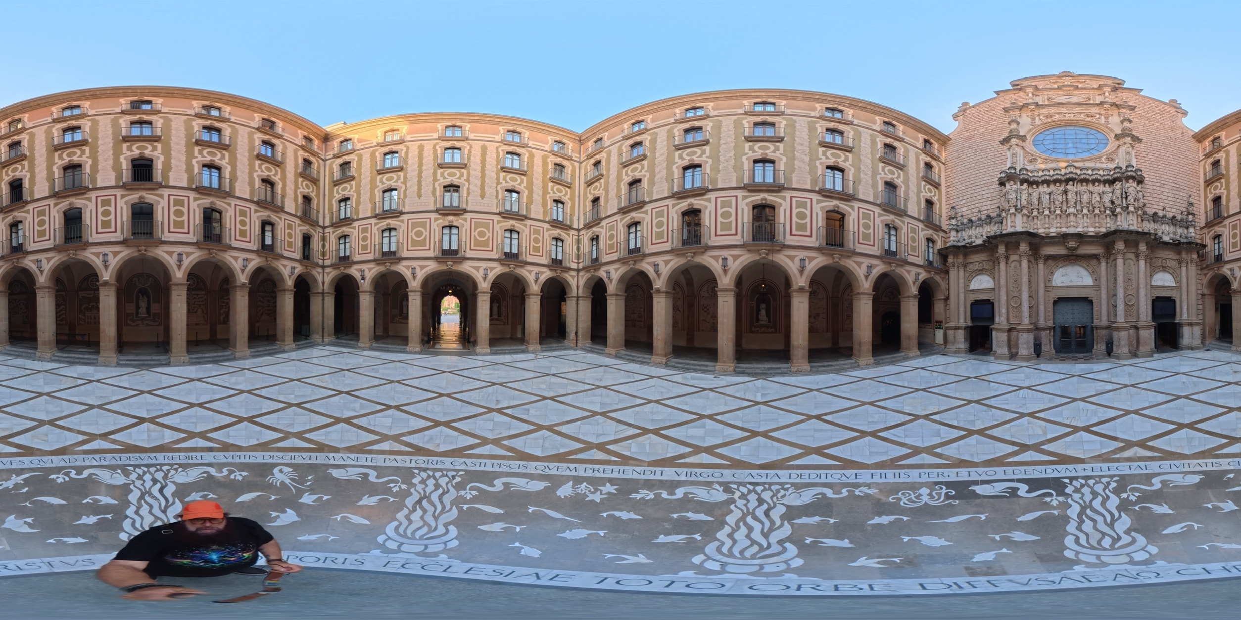 Montserrat — Inner Courtyard at the Monastery